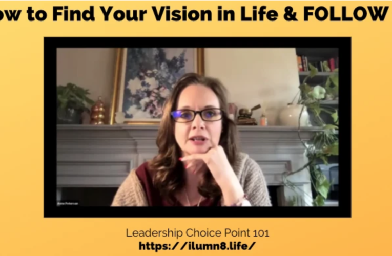 Apopka: How to Find Your Vision in Life and Follow It